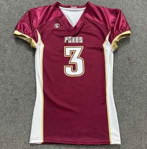 Uniforme de football américain personnalisé de haute qualité avec logo de broderie imprimé par sublimation personnalisé avec rembourrage intérieur de sécurité - Product Image 5