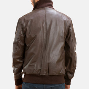 Veste de moto en cuir véritable pour homme, best-seller, col montant, logo frontal, réversible, service OEM, meilleure qualité - Product Image 3