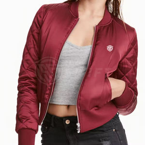 Chaqueta Bomber de Invierno para Mujer de Alta Calidad, con Logotipo, Secado Rápido, Impermeable, Transpirable, Tejido Directo, Sólida, Personalizada, Pakistan SWIFT - Product Image 1