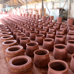 Maceta de Cerámica Esmaltada Antigua para Exteriores con Orificio de Drenaje, Ecológica, Duradera, Hecha a Mano, Decorativa para Hogar, Jardín y Patio - Product Image 5