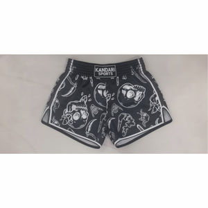 Pantalones Cortos de Entrenamiento de Muay Thai y Kickboxing Hechos a Medida, 100% Poliéster, Sólidos, de Secado Rápido, Duraderos, Impermeables y Elásticos - Product Image 5