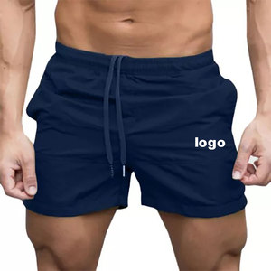 Men's Gym Mesh <b>Shorts</b> <b>5</b> <b>Inch</b> <b>Inseam</b> Double Layer Breathable Solid Pattern Logo Blank Hip-Hop Style - Product Image 3