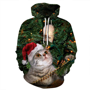 Pullover Fashion <b>Christmas</b> Zip up Drawstrings Hoodies for <b>Men</b> Special Occasion <b>Christmas</b> Sublimation Long Sleeve Thermal <b>Hoodie</b> - Product Image 2