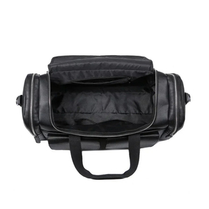 Bolsa de viaje de cuero de vaca genuino vintage Bolsa de viaje de cuero genuino para hombre - Product Image 3