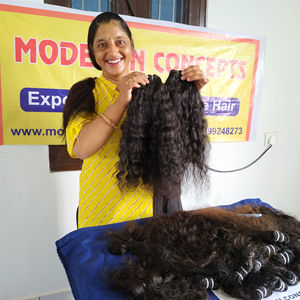 Vente en gros d'extensions de cheveux indiens 100% vierges cheveux vietnamiens bouclés profonds naturels avec vague naturelle brute non traitée - Product Image 3