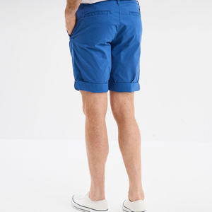 Slim Tapered Casual Mid <b>Chino</b> Hybrid <b>Shorts</b> for <b>Men</b> Crafted From Premium Canvas with Side Slant Pockets and Clean Finish - Product Image 3