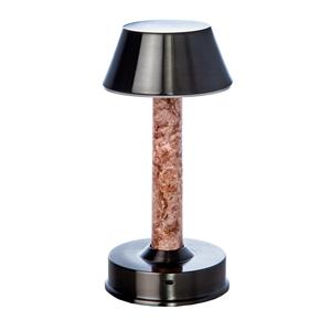 Illuminazione da tavolo in vero marmo-PLATY grigio/travertino rosso