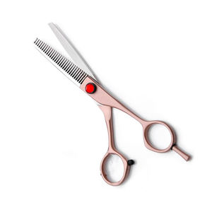 Ciseaux amincissants à poignée fantaisie Ciseaux à cheveux à vis fantaisie pour ciseaux amincissants de beauté avec repose-doigt réglable - Product Image 1