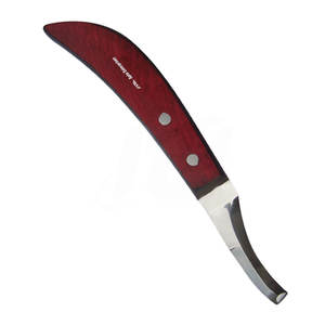 Herramientas de Herrador, Cuchillo para Cascos de Acero Inoxidable Reutilizable, Súper Afilado, para Diestros, Mango de Madera, Herramienta Profesional para un Corte Preciso - Product Image 3