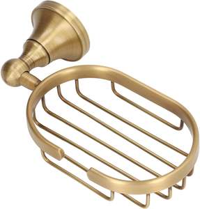 Porte-savon en métal argenté à l'aspect élégant de qualité industrielle pour le rangement de la salle de bain Accessoires de salle de bain Porte-savon indien - Product Image 6