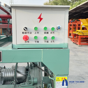 Machine de moulage de briques en béton manuelle mobile QTJ8-10 chaîne de production de blocs de pavage composant de moteur de noyau matière première de sable utilisée - Product Image 4