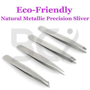 Lot de 4 pinces à épiler en acier inoxydable avec étui de voyage pour l'élimination des poils incarnés - Prix de gros 2026 - Product Image 2