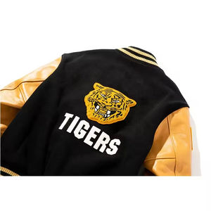 Veste universitaire unisexe sur mesure OEM, veste de sport d'hiver, broderie, patch en chenille, patchwork, imperméable, respirante - Product Image 4