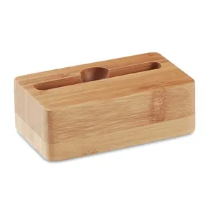 Supporto per smartphone in bambù CARACOL, gadget ecologici - Product Image 5