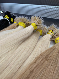 Extensions de cheveux humains vierges I-Tip de 100g, 28 pouces, qualité supérieure, prix de gros, lisses naturels avec pointes super double drawn - Product Image 3
