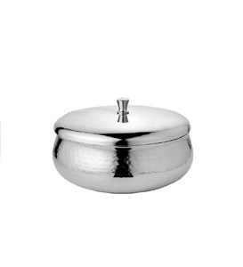 Vente Flash : Bol à Fruits en Aluminium Fait Main, Design Unique et Moderne, Luxe et Écologique, Motif Martelé, pour la Maison - Product Image 4