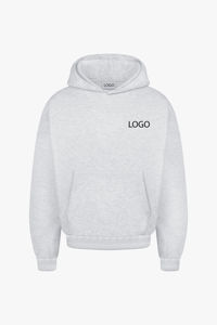 Vêtement décontracté, logo personnalisé, streetwear, surdimensionné, grande taille, impression par sublimation, pantalon de jogging à capuche uni, poids lourd, manches courtes, homme - Product Image 6