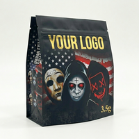Bolsa de Mylar Mate Termosellable con Impresión Digital Personalizada Rinpac, Bolsa de Fondo Plano a Prueba de Olores, Bolsa con Cierre de Grado Alimenticio con su Logotipo