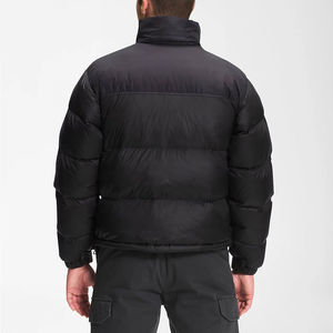 Transpirable Material personalizado Logo Hombres Chaqueta acolchada de alta calidad Hombres Chaqueta acolchada en color negro Diseño de servicio OEM - Product Image 2