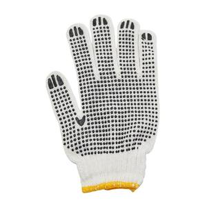 Gants de travail en coton enduit avec points de préhension Gants de soudage de protection en cuir pour la construction, la conduite et l'industrie - Product Image 2