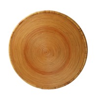 Table basse ronde en rotin laminé fait main au design moderne pour meubles de maison pour le salon