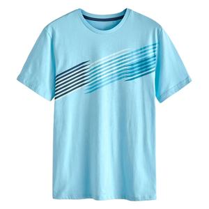 T-shirts en coton avec logo personnalisé pour hommes T-shirts à col rond en coton streetwear pour hommes T-shirts à la mode d'été avec impression personnalisée - Product Image 2