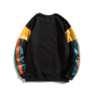 Luxurious 100% Organic Cotton Men's <b>Thick</b> <b>Fleece</b> Sweatshirt, Custom Blank with a Lined Design and 3D Logo hoodie - Product Image 2