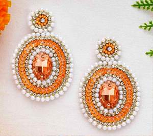 ต่างหูประดับลูกปัดหลากสี น้ำหนักเบา ออกแบบเองได้ สำหรับผู้หญิง เหมาะสำหรับงานปาร์ตี้ ราคาดีที่สุด - Product Image 3