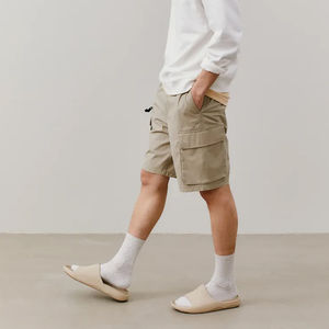 Comfort LightweightShort Working Pants <b>Men</b> Workwear Casual <b>Work</b> <b>Short</b> Elastic Waistband Custom Design <b>Men</b> Cargo <b>Shorts</b> - Product Image 5