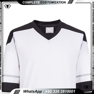 Maillots de hockey sur glace en gros, logo personnalisé, tissu sublimé, service OEM, uniformes de hockey sur glace bon marché - Product Image 2