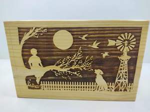 Urnas decorativas, urna humana antigua, grabado impreso, diseño de árbol único para amorosas cenizas, caja de Material de madera, caja grande para adultos, regalo - Product Image 2