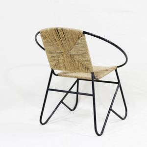 Chaise en corde de jute et métal Comehome, vente chaude, mobilier de salle à manger moderne, durable et robuste - Product Image 2
