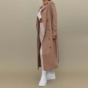 Gabardina informal de invierno para mujer de la mejor calidad, chaqueta de manga larga elegante para mujer, abrigo de punto relleno de algodón para niñas - Product Image 2