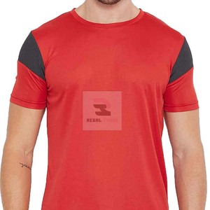 T-shirts personnalisés pour hommes en polyester/coton tissé à col rond - Tissu respirant et écologique avec logo personnalisé - Product Image 6