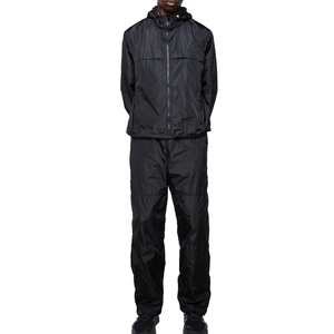 2025 impermeable ligero poliéster nailon rompevientos hombres chándal al aire libre contraste Color rompevientos conjunto hombres - Product Image 5