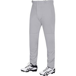 Pantalon de softball en coton et polyester pour jeunes, vêtements de sport de couleur gris clair, pantalon de baseball léger à séchage rapide avec poche arrière - Product Image 1