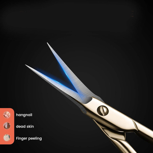 กรรไกรตัดหนังกำพร้าสแตนเลสแบบโค้งคม ตัดเรียบเนียน น้ำหนักเบา ใช้ซ้ำได้ สำหรับดูแลเล็บอย่างมืออาชีพ - Product Image 4