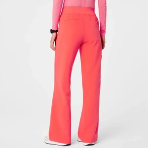 Relax Pattern Ankle Cuff Round-Neck <b>Scrub</b> <b>Set</b> Peach Color Best Custom Medical Uniforms <b>Scrubs</b> High Quality <b>Scrubs</b> <b>Set</b> For Clinic - Product Image 6