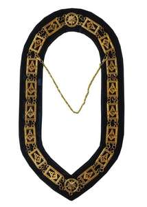 Les plus exigeants maçonnique Regalia chaîne collier violet support or plaqué bijoux maçonnique chaîne collier - Product Image 5