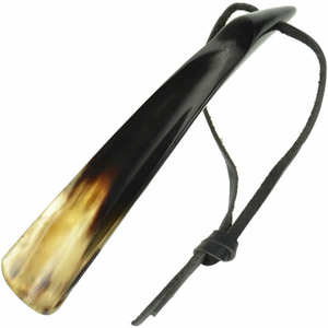 Corne de vache de qualité supérieure Corne de chaussure avec logo personnalisé Corne de buffle faite à la main de taille longue Artisanat naturel facile à porter pour chaussures - Product Image 4