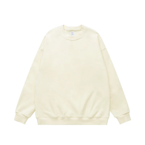 Sudadera de mujer de manga larga de algodón con logotipo personalizado de alta calidad, ropa informal sostenible transpirable, sudadera Lisa para mujer - Product Image 1