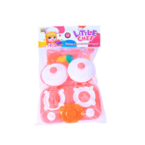 Ensemble de vaisselle de cuisine en plastique pour enfants avec des jouets et des accessoires pour les enfants de 2 à 4 ans, emballé en BOPP - Product Image 1