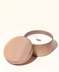Wholesale Premium Metal Wax Candle <b>Jar</b> with Lid for Home <b>Decoration</b> - Product Image 3