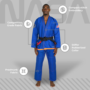 Vente en gros de kimono de Jiu Jitsu brésilien BJJ GI brodé personnalisé Uniforme d'arts martiaux unisexe Fabricant OEM durable - Product Image 1