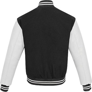 OEM gran oferta bordado Chenille impresión parches lana cuero mangas bombardero Letterman béisbol Universidad personalizada Varsity chaqueta - Product Image 2