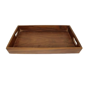 Bandeja de madera de granja rústica para Cocina Casera para servir alimentos, bebidas o mostrar la idea de regalo perfecta-MOQ 100PCs - Product Image 5