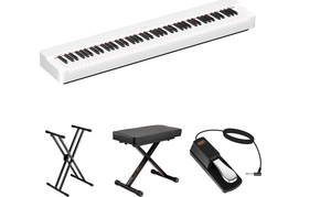 88-Key Portable Digital Piano Kit – <b>Weighted</b> Keyboard with <b>Stand</b>, Bench & Sustain Pedal - Product Image 3