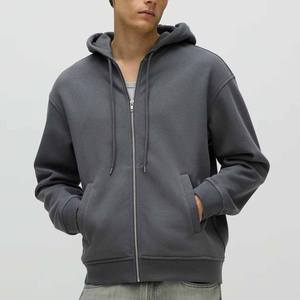 Premium Quality Zipper 100% Cotton <b>Fleece</b> <b>Hoodie</b> for <b>Men</b> Regular Fit Pullover Hooded Collar Heavyweight Winter 2 Pcs - Product Image 1