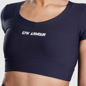 เสื้อกีฬาเทมโปสปอร์ตส์ในรุ่นเนวี สลิมฟิต สปอร์ตบรา - Product Image 6