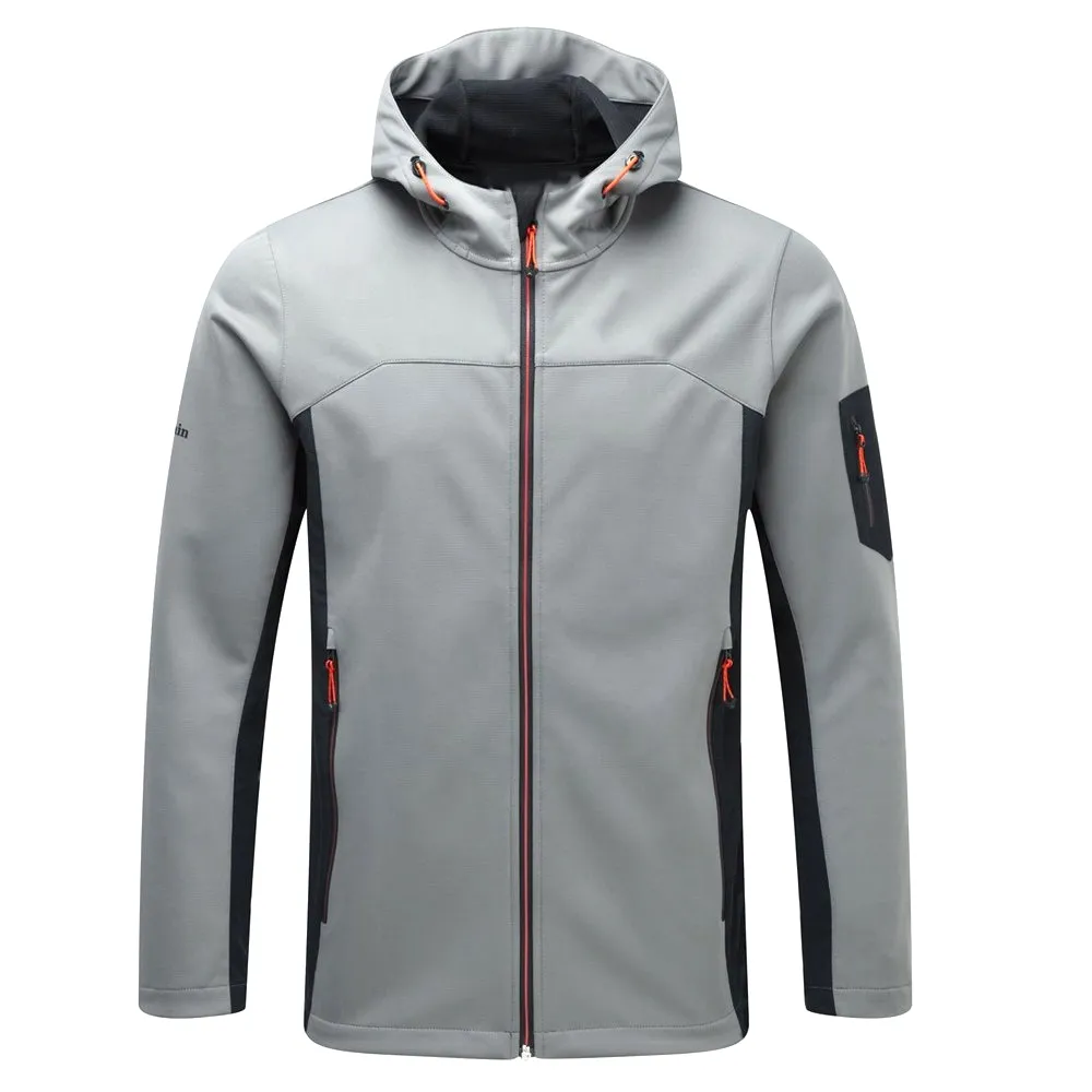 Người Đàn Ông Của Ngoài Trời Leo Núi Windproof Vỏ Mềm Áo Khoác Lông Cừu Đội Mũ Trùm Mũ Trùm Mũ Ánh Sáng Trọng Lượng Xuống Vỏ Mềm Áo Khoác Cho Nam Giới